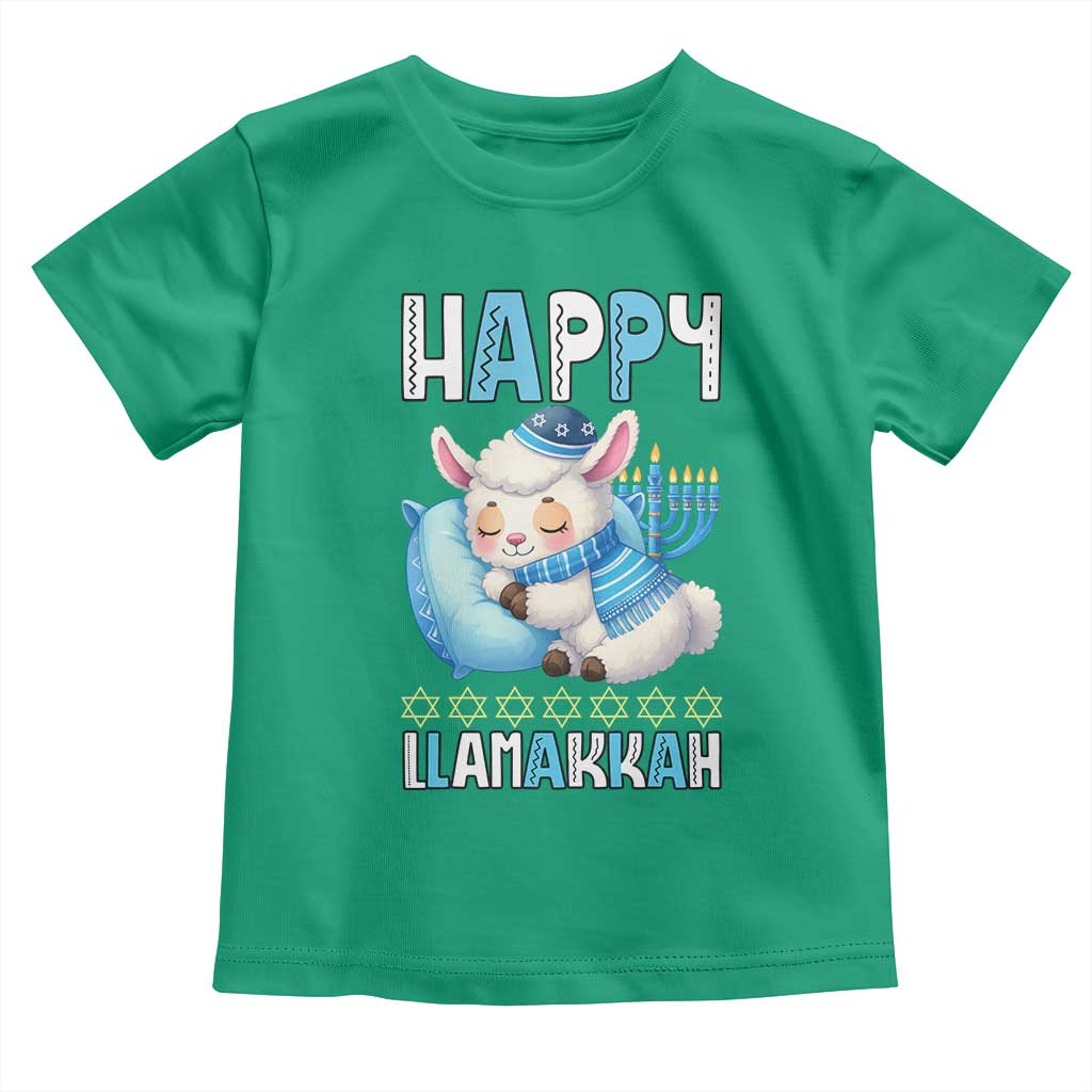 Funny Happy Llamakkah Toddler T Shirt Cute Llama Jewish Holiday Gift - Wonder Print Shop