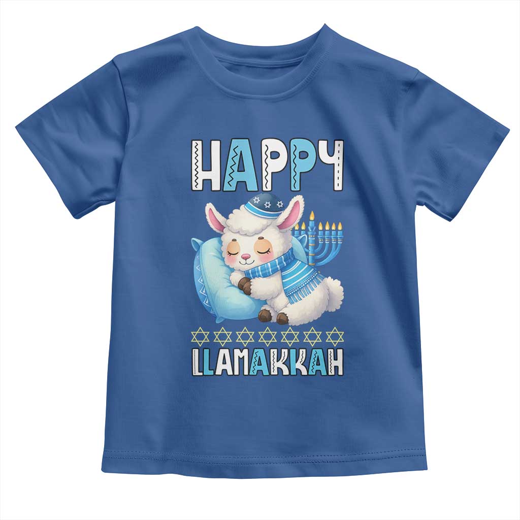 Funny Happy Llamakkah Toddler T Shirt Cute Llama Jewish Holiday Gift - Wonder Print Shop