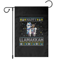 Happy LLamakkah Garden Flag Funny Llama Ugly Hanukkah Christmas Gift - Wonder Print Shop
