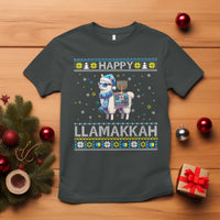 Happy LLamakkah T Shirt Funny Llama Ugly Hanukkah Christmas Gift - Wonder Print Shop