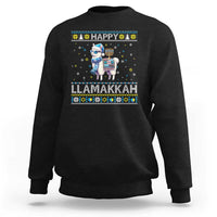 Happy LLamakkah Sweatshirt Funny Llama Ugly Hanukkah Christmas Gift - Wonder Print Shop