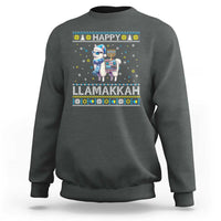 Happy LLamakkah Sweatshirt Funny Llama Ugly Hanukkah Christmas Gift - Wonder Print Shop