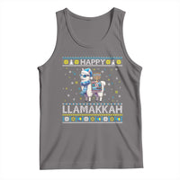 Happy LLamakkah Tank Top Funny Llama Ugly Hanukkah Christmas Gift - Wonder Print Shop