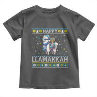 Happy LLamakkah Toddler T Shirt Funny Llama Ugly Hanukkah Christmas Gift - Wonder Print Shop