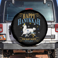 Funny Happy Hanukkah Llama Be Our Guest For Eight Nights Gift Spare Tire Cover Funny Hanukkah Gift - Wonder Print Shop