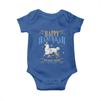 Funny Happy Hanukkah Llama Be Our Guest For Eight Nights Gift Baby Onesie Funny Hanukkah Gift - Wonder Print Shop