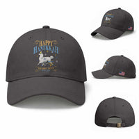 Funny Happy Hanukkah Llama Be Our Guest For Eight Nights Gift Baseball Cap Funny Hanukkah Gift