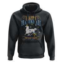 Funny Happy Hanukkah Llama Be Our Guest For Eight Nights Gift Hoodie Funny Hanukkah Gift - Wonder Print Shop