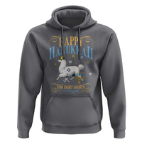 Funny Happy Hanukkah Llama Be Our Guest For Eight Nights Gift Hoodie Funny Hanukkah Gift - Wonder Print Shop