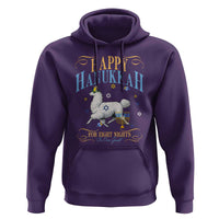 Funny Happy Hanukkah Llama Be Our Guest For Eight Nights Gift Hoodie Funny Hanukkah Gift - Wonder Print Shop