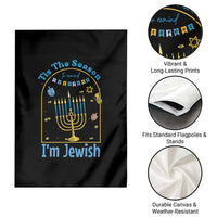 Funny Hanukkah Gift Garden Flag Tis The Season To Remind Everyone Im Jewish - Wonder Print Shop