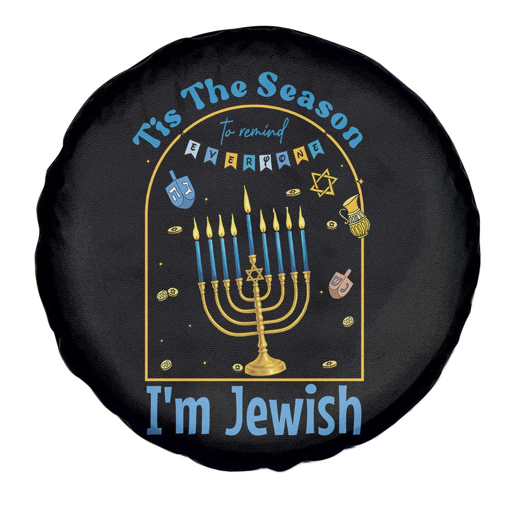 Funny Hanukkah Gift Spare Tire Cover Tis The Season To Remind Everyone Im Jewish - Wonder Print Shop