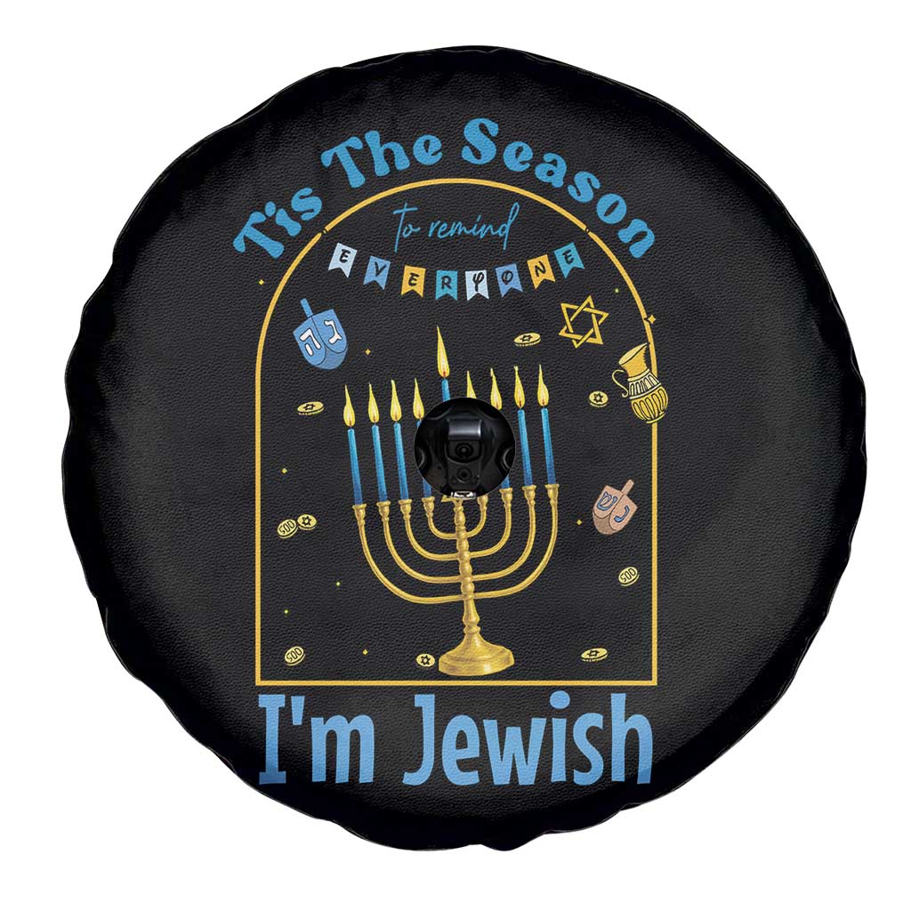 Funny Hanukkah Gift Spare Tire Cover Tis The Season To Remind Everyone Im Jewish - Wonder Print Shop