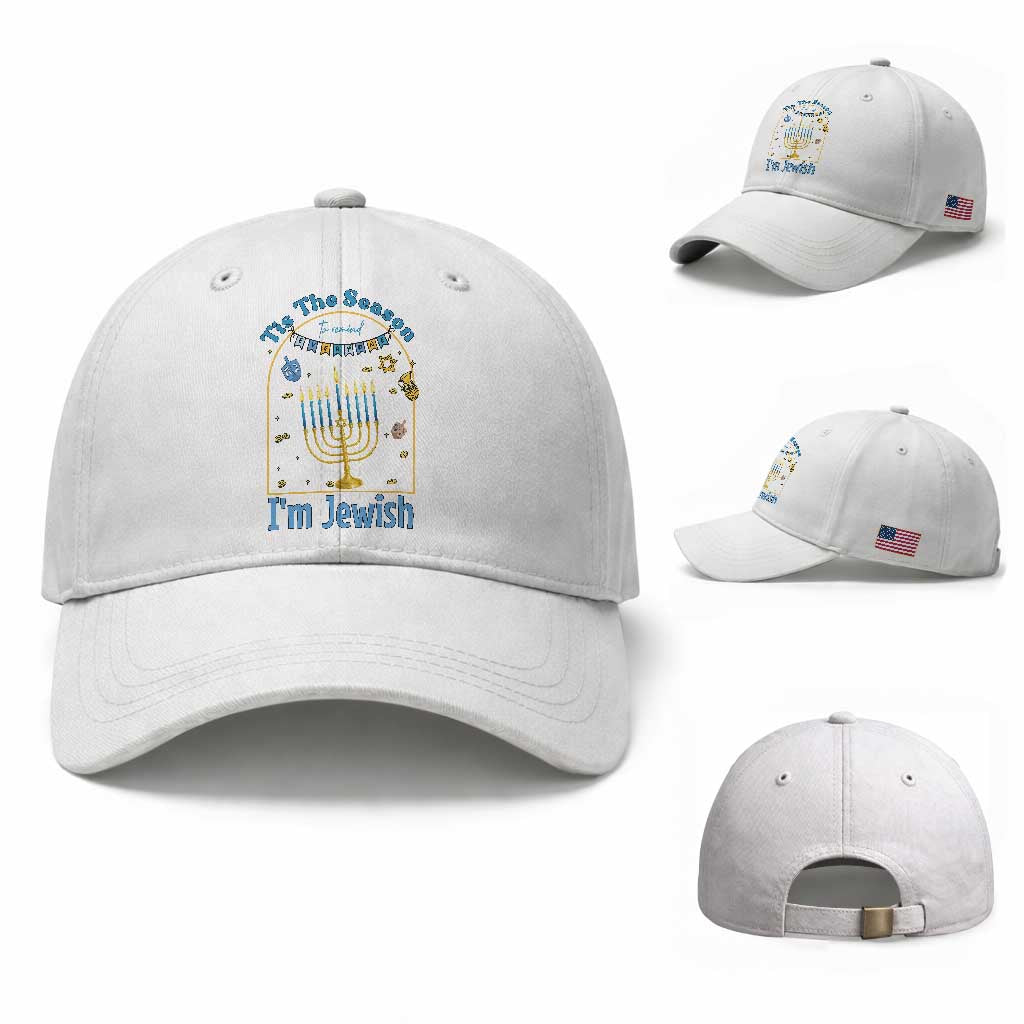 Funny Hanukkah Gift Baseball Cap Tis The Season To Remind Everyone Im Jewish