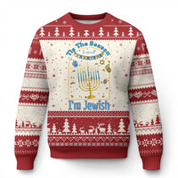 Funny Hanukkah Gift Ugly Christmas Sweater Tis The Season To Remind Everyone Im Jewish - Wonder Print Shop