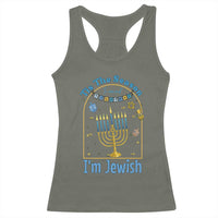 Funny Hanukkah Gift Racerback Tank Top Tis The Season To Remind Everyone Im Jewish - Wonder Print Shop