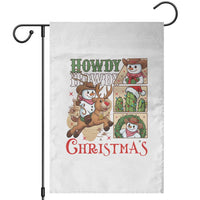 Funny Snowman Cowboy Howdy Christmas Garden Flag Western Holiday Gift - Wonder Print Shop