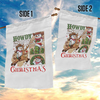 Funny Snowman Cowboy Howdy Christmas Garden Flag Western Holiday Gift - Wonder Print Shop