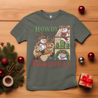 Funny Snowman Cowboy Howdy Christmas T Shirt Western Holiday Gift - Wonder Print Shop