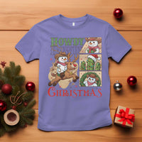 Funny Snowman Cowboy Howdy Christmas T Shirt Western Holiday Gift - Wonder Print Shop