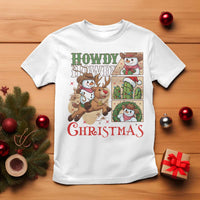 Funny Snowman Cowboy Howdy Christmas T Shirt Western Holiday Gift - Wonder Print Shop