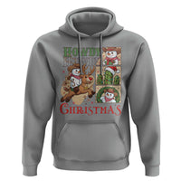 Funny Snowman Cowboy Howdy Christmas Hoodie Western Holiday Gift - Wonder Print Shop