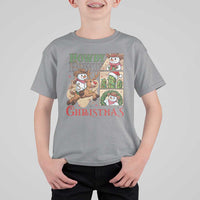Funny Snowman Cowboy Howdy Christmas T Shirt For Kid Western Holiday Gift - Wonder Print Shop