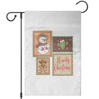 Howdy Christmas Postage Stamp Garden Flag Western Life Holiday Gift - Wonder Print Shop