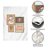 Howdy Christmas Postage Stamp Garden Flag Western Life Holiday Gift - Wonder Print Shop