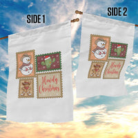 Howdy Christmas Postage Stamp Garden Flag Western Life Holiday Gift - Wonder Print Shop