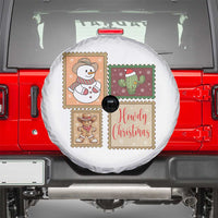 Howdy Christmas Postage Stamp Spare Tire Cover Western Life Holiday Gift - Wonder Print Shop