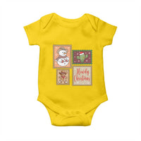 Howdy Christmas Postage Stamp Baby Onesie Western Life Holiday Gift - Wonder Print Shop