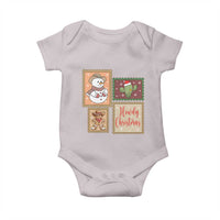 Howdy Christmas Postage Stamp Baby Onesie Western Life Holiday Gift - Wonder Print Shop