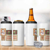 Howdy Christmas Postage Stamp 4 in 1 Can Cooler Tumbler Western Life Holiday Gift - Wonder Print Shop