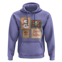 Howdy Christmas Postage Stamp Hoodie Western Life Holiday Gift - Wonder Print Shop