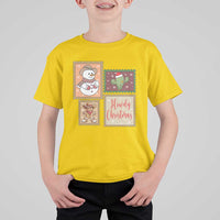 Howdy Christmas Postage Stamp T Shirt For Kid Western Life Holiday Gift - Wonder Print Shop