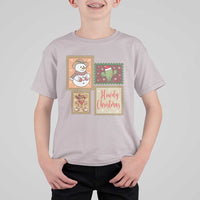 Howdy Christmas Postage Stamp T Shirt For Kid Western Life Holiday Gift - Wonder Print Shop