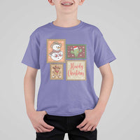 Howdy Christmas Postage Stamp T Shirt For Kid Western Life Holiday Gift - Wonder Print Shop