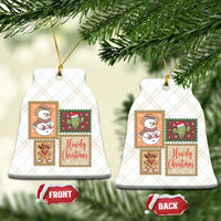 Howdy Christmas Postage Stamp Ceramic Ornament Western Life Holiday Gift - Wonder Print Shop