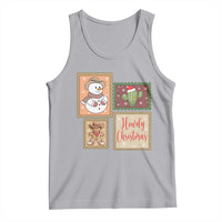 Howdy Christmas Postage Stamp Tank Top Western Life Holiday Gift - Wonder Print Shop