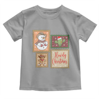 Howdy Christmas Postage Stamp Toddler T Shirt Western Life Holiday Gift - Wonder Print Shop