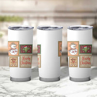 Howdy Christmas Postage Stamp Tumbler Cup Western Life Holiday Gift - Wonder Print Shop