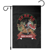 Funny Western Skeleton Cowboy Christmas Garden Flag Howdy Holidays - Wonder Print Shop