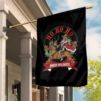 Funny Western Skeleton Cowboy Christmas Garden Flag Howdy Holidays - Wonder Print Shop