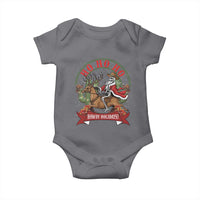 Funny Western Skeleton Cowboy Christmas Baby Onesie Howdy Holidays - Wonder Print Shop
