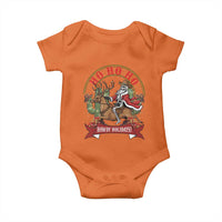 Funny Western Skeleton Cowboy Christmas Baby Onesie Howdy Holidays - Wonder Print Shop