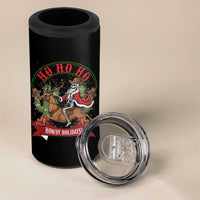 Funny Western Skeleton Cowboy Christmas 4 in 1 Can Cooler Tumbler Howdy Holidays - Wonder Print Shop