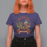 Funny Western Skeleton Cowboy Christmas T Shirt For Women Howdy Holidays - Wonder Print Shop
