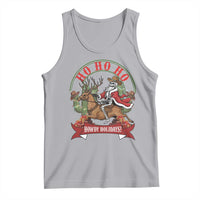 Funny Western Skeleton Cowboy Christmas Tank Top Howdy Holidays - Wonder Print Shop