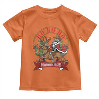 Funny Western Skeleton Cowboy Christmas Toddler T Shirt Howdy Holidays - Wonder Print Shop